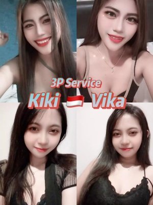 Kiki + Vika 3P Service HOT From Indonesia Lady