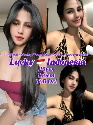 Lucky 25yo {36B} Hot Friendly&Service Good Indonesia Lady